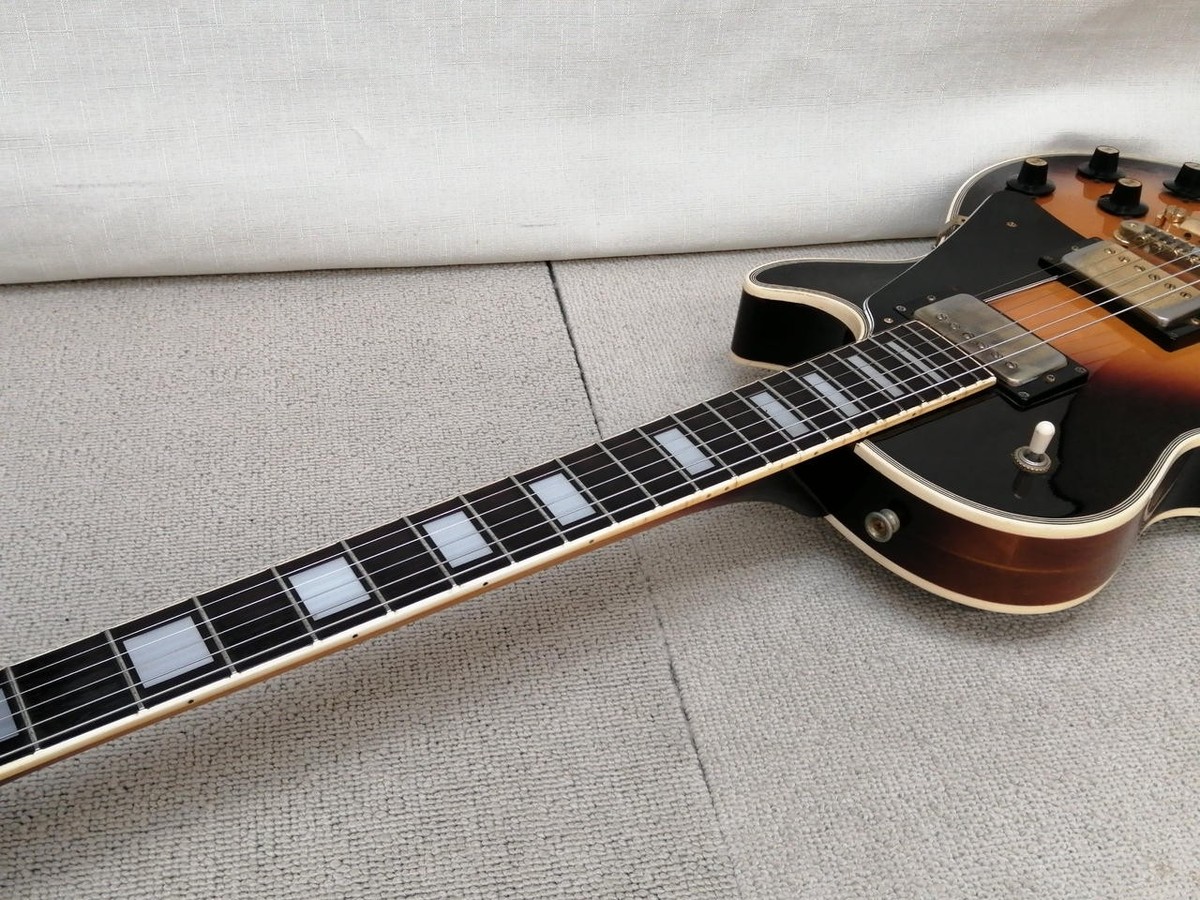 1976 Aria Pro II LC-500 Les Paul Custom MIJ Japan Vintage Black w