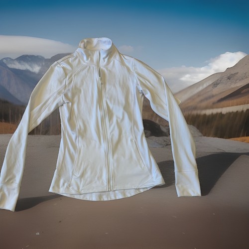 Gottex Studio Peach Skin Collection Activewear Jacket White GM2007J /medium$98