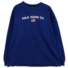 Vintage 2000'S Ralph Lauren Polo Jeans Company logo sweatshirt size L men's
