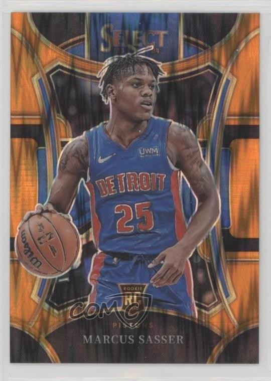 2023-24 Panini Select Mezzanine Level Orange Flash Prizm Marcus Sasser #303 0nr3