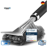 Tntor 3In1 GrillbüRste Edelstahl Schaber Pp Griff Reinigung Gas Holzk