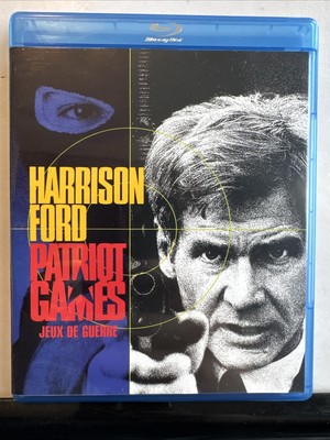 Patriot Games (Blu-ray Disc, 2010, Canadian) Rare OOP Harrison Ford Action