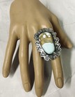 Beautiful Handmade Native American S/S Turquoise Adjustable Ring — photo 1
