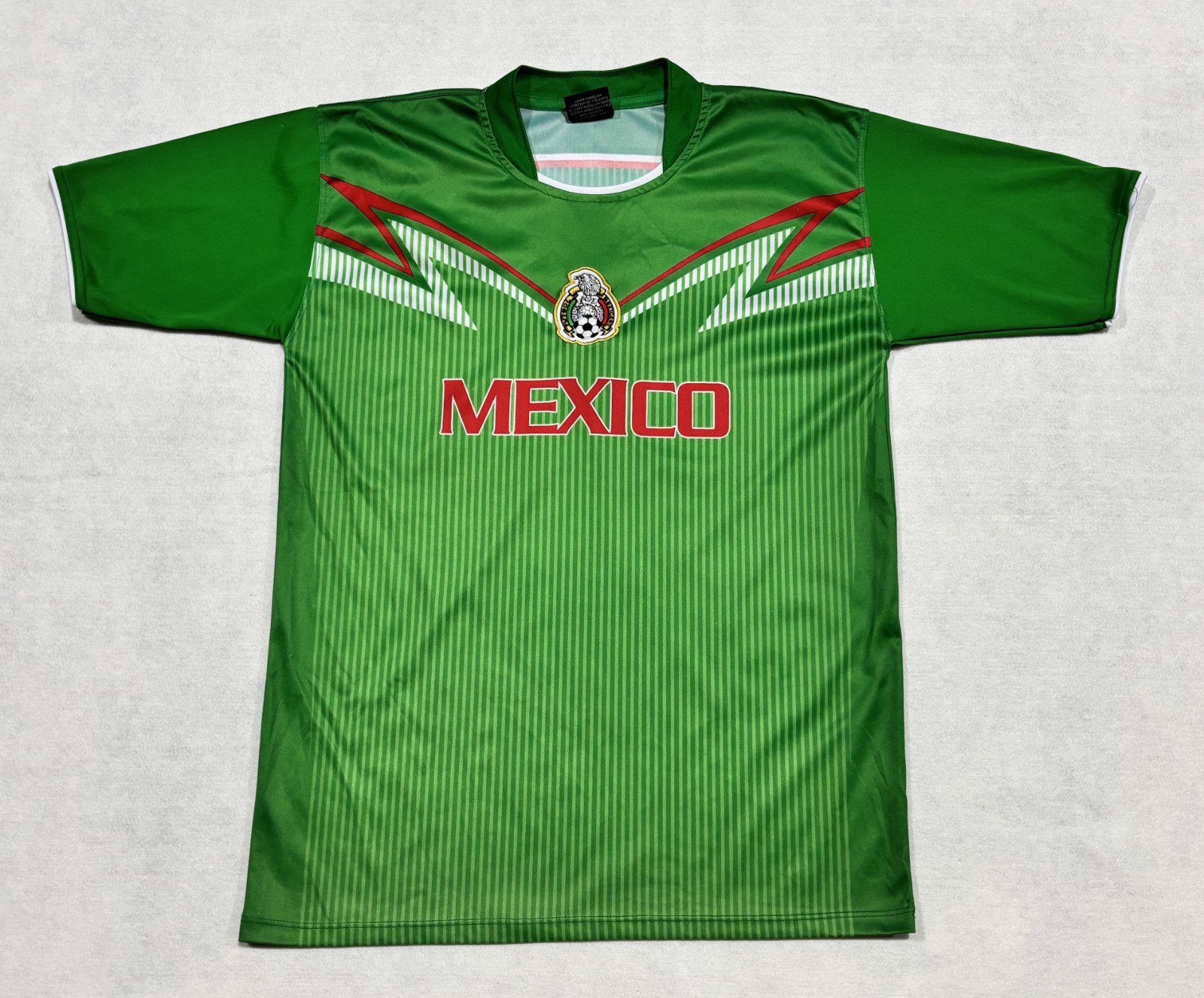 Mexico Futbol Drako Soccer Jersey Short Sleeve Mens Medium Green
