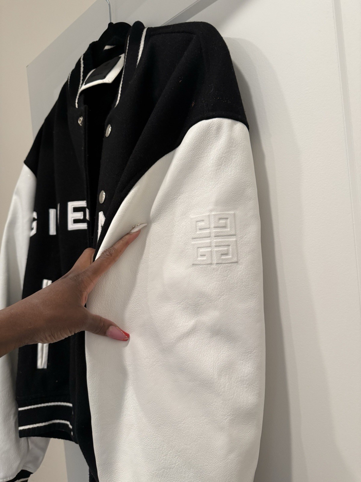 Givenchy Wool-leather Logo Varsity Jacket - image 4