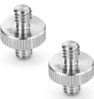 set of 6 1/4'' To 1/4'' Male Threaded Screw Adapter Double Head Stud For Camera 