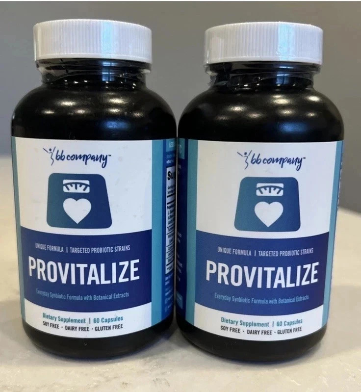 2PC Better Body Co Provitalize Natural Probiotic - 60 Caps. EXP : 6/27 FREE SHIP