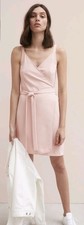 Everlane Women's Light Pink Japanese Go Weave Size 4 Tank Midi Wrap Dress