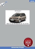 Download PDF VW Touran (Ab 2015) Reparaturleitfaden Motor 2,0 Liter TDI Die...