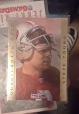 1992 Pro Line Portraits - Quarterback Gold Steve Young #18