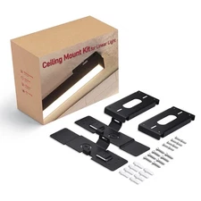 Ceiling Mount Kit for LED Linear Lights, SPCC Steel Bracket