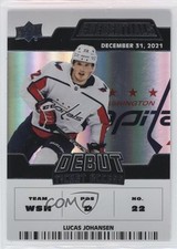 2022 Upper Deck Credentials Debut Ticket Access /999 Tier 1 Lucas Johansen 01ks