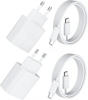 USB-C SchnellladegeräT 20W PD 3.0 Mit 2M Ladekabel FüR Iphone Ipad Pro Max