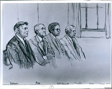 1986 Ma Police Exam Scam Salerno Rina Ray Federal Court Sketch Crime 8X10 Photo