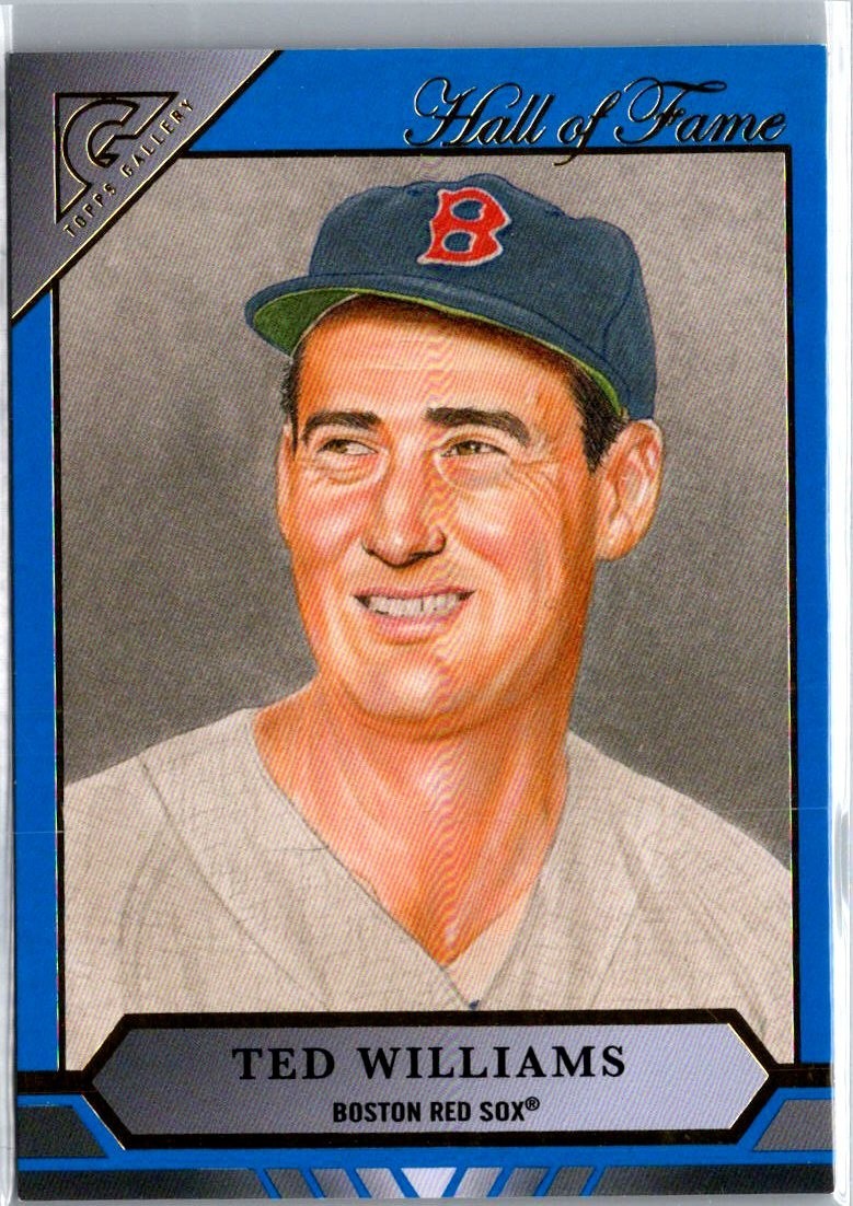 TED WILLIAMS SP 2020 Topps Gallery Blue Hall of Fame Boston Red Sox /99