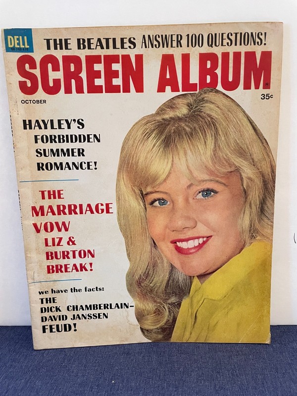 Screen Album Magazine October 1964 Hayley Mills No Label VG