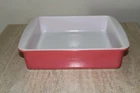 Pyrex Vintage Flamingo Pink Square Baking Dish 8x8 #222  MCM