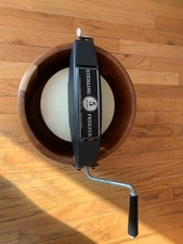 Vtg 5QT Sterling Ice Cream Maker Freezer Wooden Hand Crank Ships Free