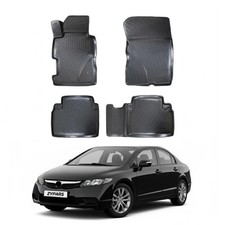 Floor Mats Liner for Honda Civic 2006-2012 TPE All Weather