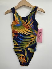 Girls Dance Leotard Size 4-6 Tropical Print