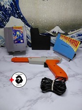 NES To The Earth Game Cartridge Manual Sleeve & Nintendo Zapper Tested Authentic