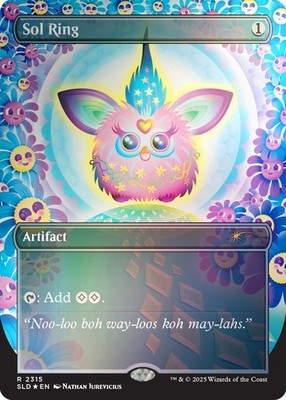 🌟 Sol Ring (CONFETTI 🎉 Foil) Furby DOO-AY NOO-LAH Secret Lair