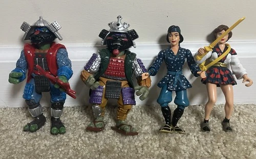 Vintage 1993 TMNT Action Figures Playmates Movie III Lot #13 - April Mitsu