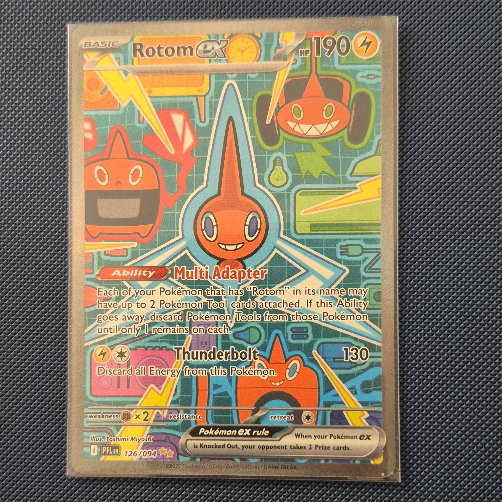 Pokemon Rotom ex 126/094 Me02: Phantasmal Flames Holo SIR English 190 HP