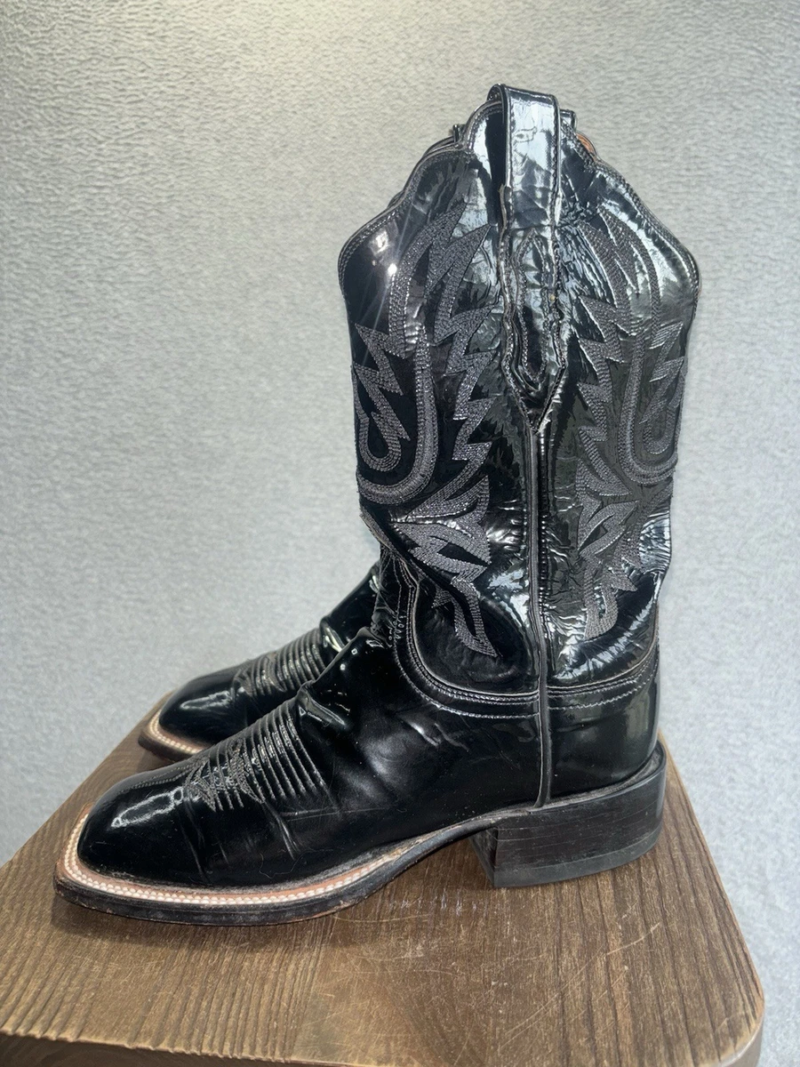 Patent Leather Black Western Boots for Women for sale | eBay