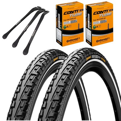 2x Continental Fahrradreifen Ride Tour Reflex 28 x 1,60 (42-622) + Reifenheber