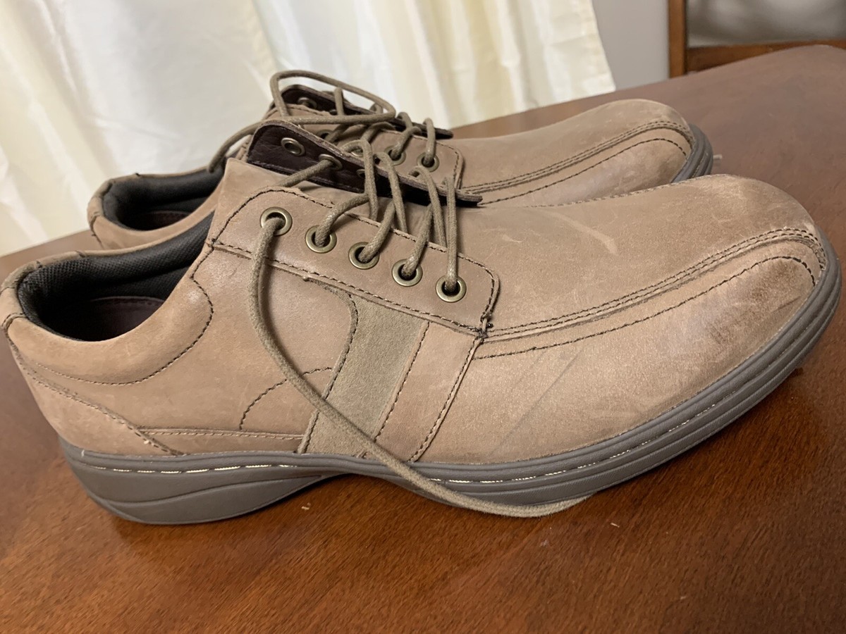 Abeo Pro System Men's Brown Leather Casual Shoes Size US M Sure-grip