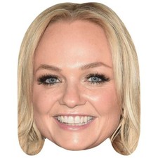 Emma Bunton Long Hair Celebrity Mask, Flat Card Face