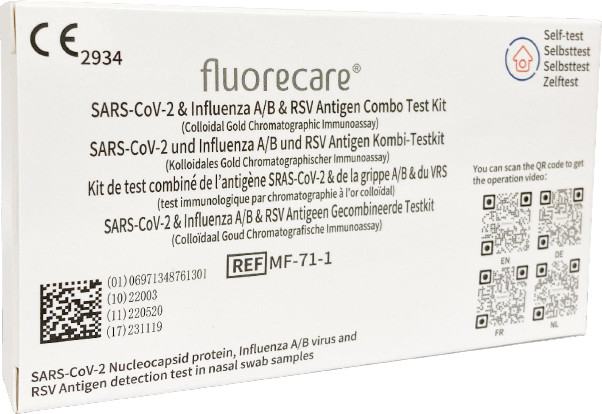 5-50 fluorecare Influenza A+B & Schnelltest & RSV Antigen Selbsttest
