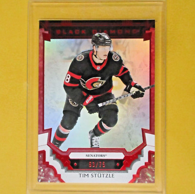 TIM STUTZLE  BLACK DIAMOND RED   /75    #BDB-TS  Ottawa Senators