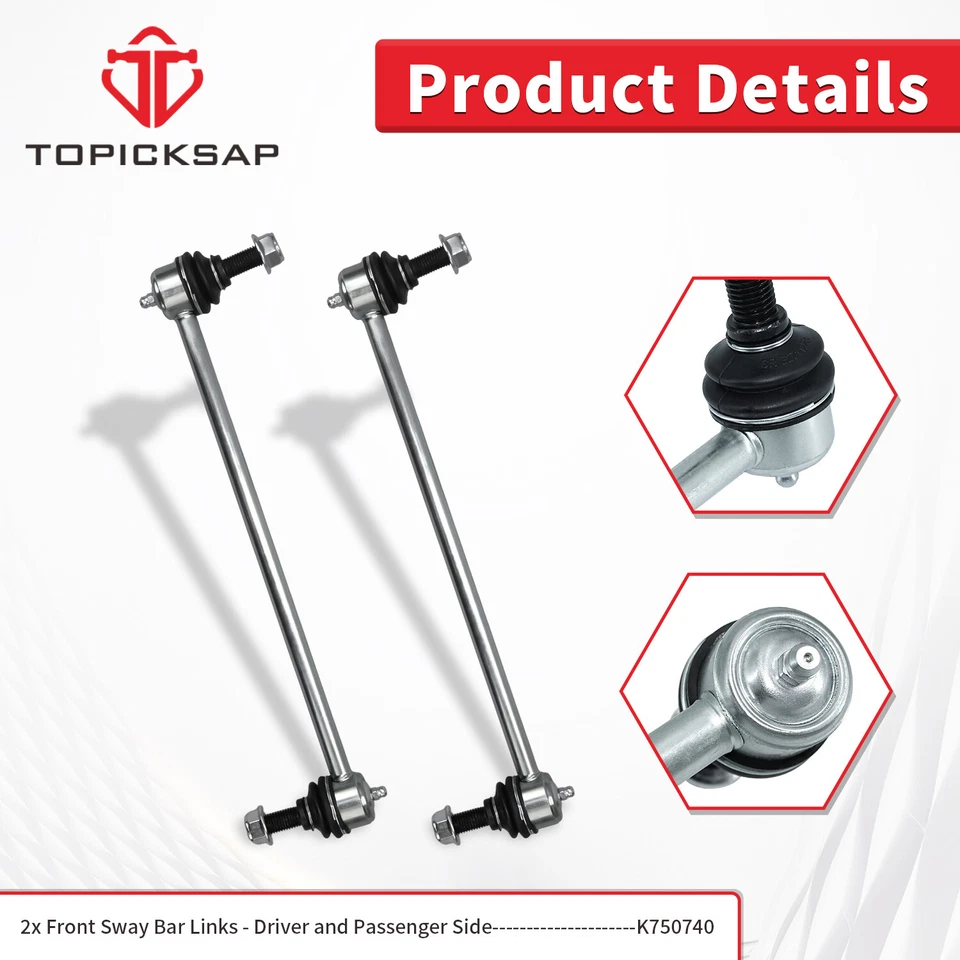 8Pcs Front Lower Control Arms w/Ball Joint for 2013-2020 Ford Fusion Lincoln MKZ - Image 4 of 4