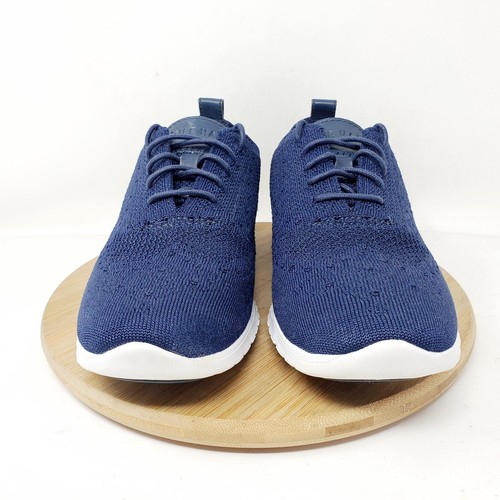 Cole Haan Zerogrand Shoes Womens 9 Blue Stitchlite Oxford Wingtip Sneaker - Picture 3 of 13