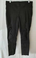 Old Navy Rockstar Distressed Jeggings Super Skinny Mid Rise Blk 12 12288