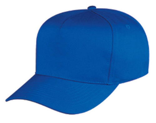100% Cotton Twill 5 Panel Baseball Hats Caps Hook and Loop Closure - Picture 2 of 8