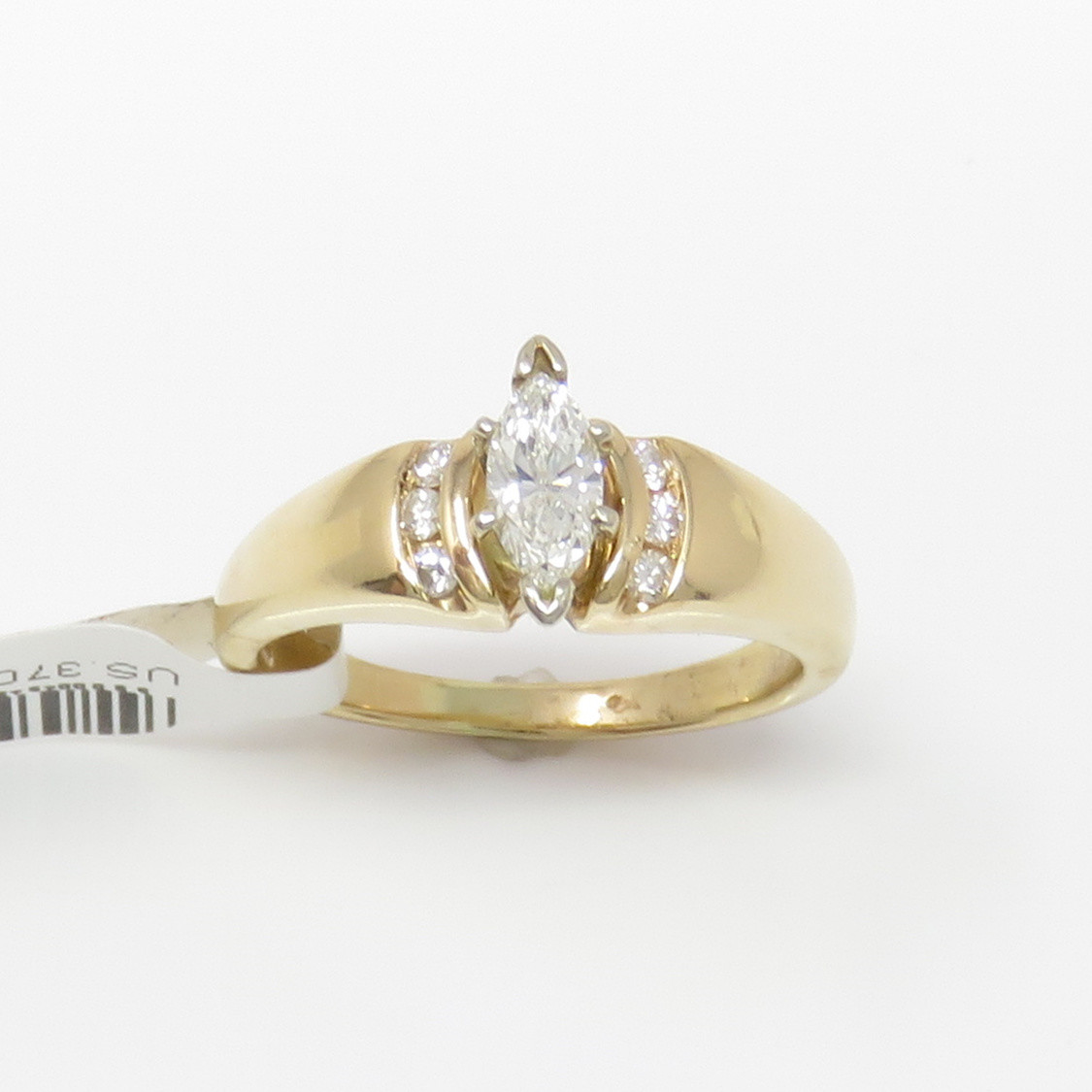 NYJEWEL 14k Yellow Gold 0.6ct Diamond Ring - image 2