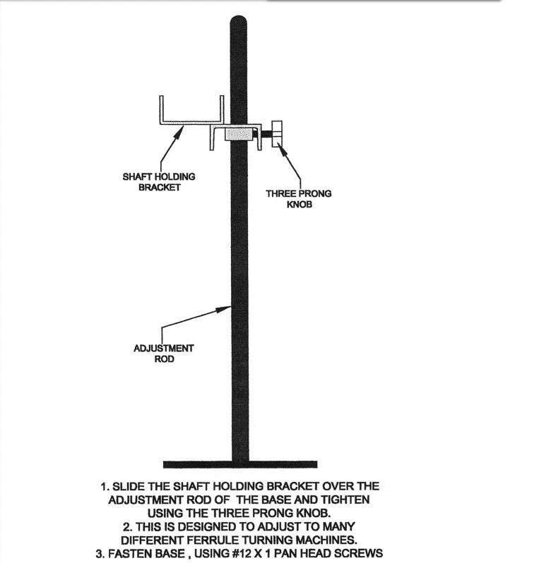 Brazo giratorio de virola de lujo con base de eje ajustable para lijadora de banco Foto 2 de 3