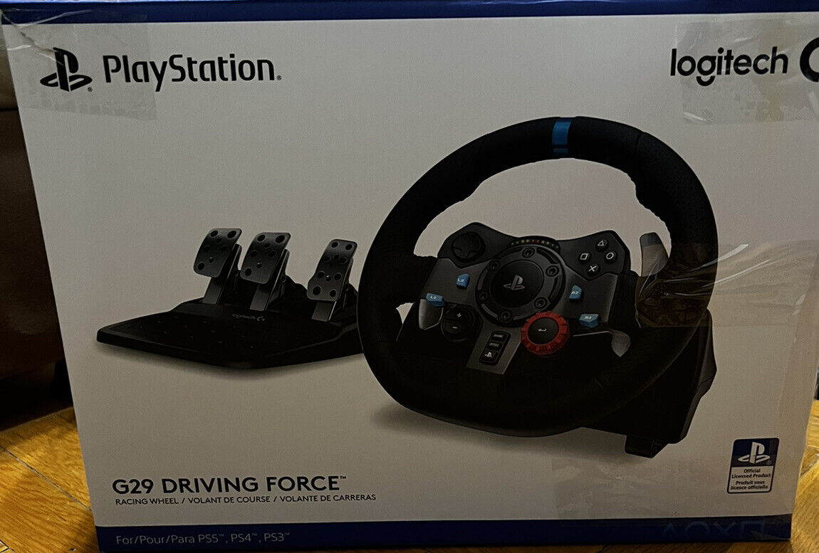 Logitech G29 Driving Force Racing Wheel for PlayStation 4, 5, and