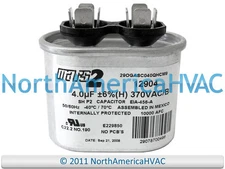 Jard Mars Mars2 Oval Run Capacitor 4 uf MFD 370 volt 12904