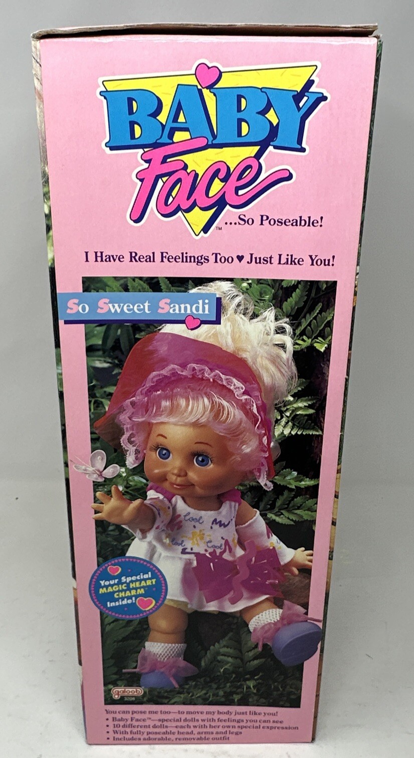 Galoob Baby Face So Sweet Sandi Doll #1 Mold Articulated Joints Blonde ...