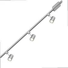 Hampton Bay Mini Cylinder 44 in. Brushed Nickel LED Linear Track Lighting Kit