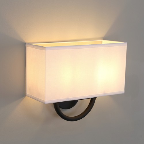 Vintage 2-Light Sconce Square Fabric Shade Wall Lamp for Bedroom Living Room - Picture 33 of 37