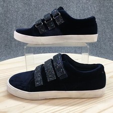 Kenneth Cole Shoes Youth 5 Womens 6.5 Kam Straps Velveteen Fashion Sneaker Blue