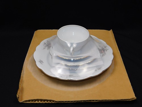 Johann Haviland SEPIA ROSE Bavaria Germany 5 Piece Place Setting NEW - Picture 4 of 8