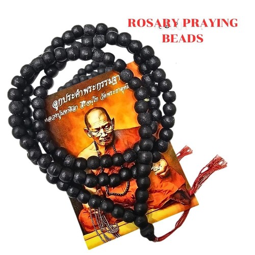 Phar Lp Maha Sila Pendent + Rosary Praying Beads Luang Pu Mahasila Thai Buddha - Picture 2 of 7