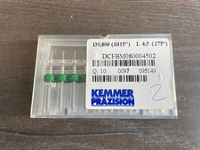 10 Stück Kemmer Präzision DCFBM080004502 Diamantfräser CNC