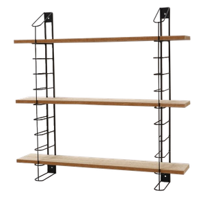 étagère Murale Regal 60x60 Cm Métal Bois étagères à Suspendre